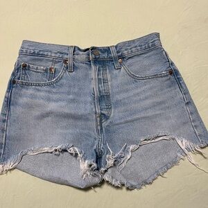 Levi’s 501 High Rise Denim Shorts